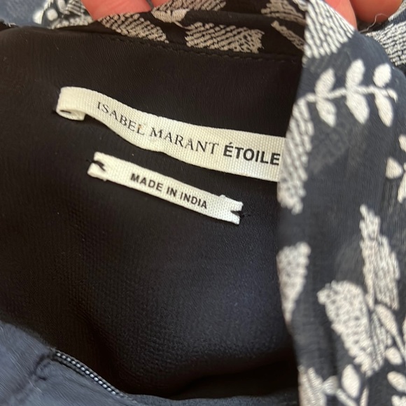 Isabel Marant Etoile Mini Skirt Prune Black Printed Georgette - Picture 6 of 10